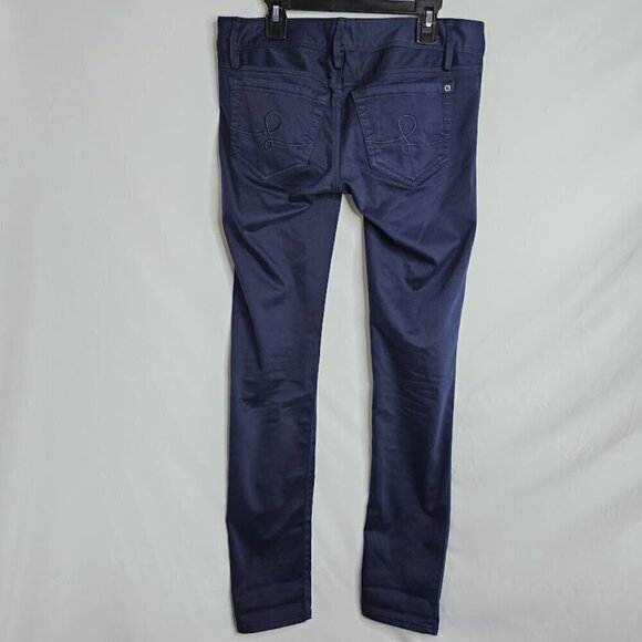 LILLY PULITZER Jeans Pants Worth Low Rise Skinny NAVY BLUE size 0 XS Preppy Chic - Picture 7 of 8